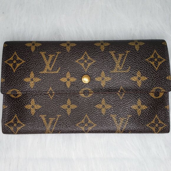 Louis Vuitton Long Trifold Wallet - Vintage Monogram Porte Tresor International - Picture 1 of 13